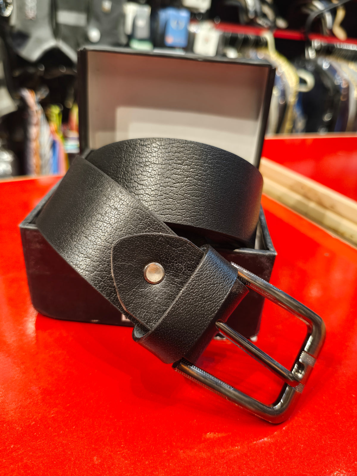 Genuine leather belt