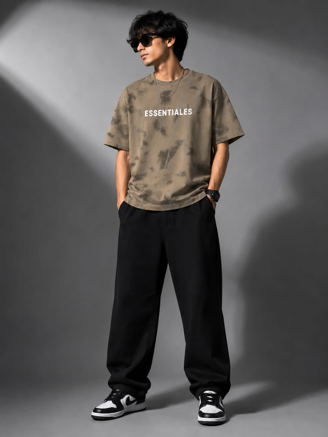 Down shoulder shirt